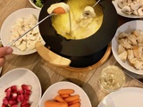 Fondue savoyarde au bouillon et aux petits légumes