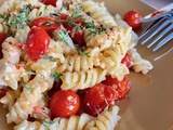 Fusilli à la feta et aux tomates cerises cuites au four : uunifetapasta