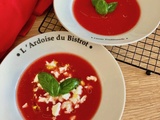 Gaspacho pastèque, tomate et poivron