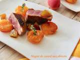 Magret de canard aux abricots