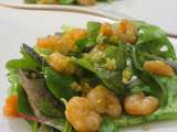 Mesclun aux crevettes