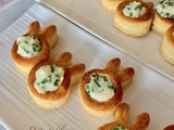 Mini bouchées lapin à la béchamel à la ciboulette