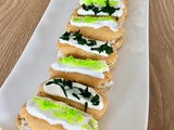 Mini éclairs à la sardine