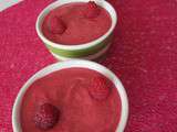 Mousse à la framboise à l’agar agar