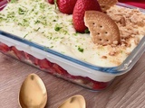 Mousse mascarpone au citron vert et fraises