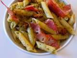 Penne croquantes au pesto