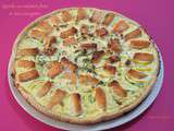 Quiche au saumon frais et aux courgettes