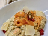 Risotto au saumon