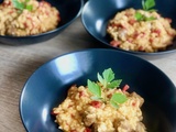 Risotto aux merguez et aux poivrons rouges