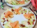 Salade au saumon fumé