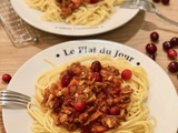 Sauce bolognaise aux cranberries