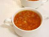 Soupe tomatée aux petits légumes