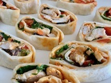 Wraps apéro poulet et poivrons