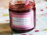 Confiture de filles : framboise et litchi à l'eau de rose