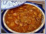 Tajine de veau au citron confit et au safran