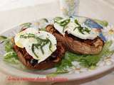 Aubergines farcies et mozarrella