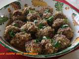 Boulettes de riz et bœuf parfumées à la coriandre et citronnelle