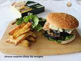 Burger aiguillettes de canard et Saint Agur