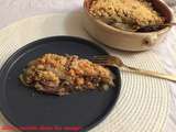 Crumble au parmesan, endives et confit de canard