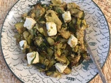 Ecrasé de courgette à la menthe et aneth