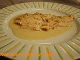 Escalopes de Saumon et sauce amandes et Kary Gosse