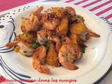 Gambas au vermouth blanc