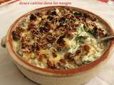 Gratin de chou kale et chou-fleur à la crème de fourme d'Ambert