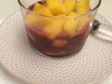 Mangue, jus de grenade et graines de chia