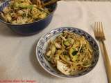 Salade de chou blanc, avocat et crabe