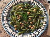 Salade de pois chiches et haricots verts