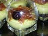 Verrine Crème de Brocolis et gelée de piment d'espelette