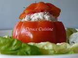 Tomates farcies aux rillettes de thon