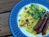 Couscous de chou-fleur et saucisses merguez