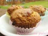 Muffins aux bananes et caramel au beurre