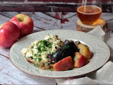 Boudin et sauce aux pommes de Ricardo