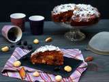 Carrot cake aux myrtilles, fruits secs et épices – sans lactose