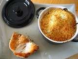 Cocotte de choux de Bruxelles en crumble