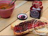 Confiture myrtilles et framboises