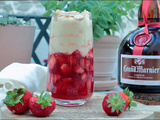 Coupes de fraises au Grand Marnier