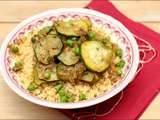 Couscous aux courgettes et petits pois