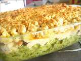 Crumble de courgettes aux 2 saumons