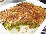 Crumble de courgettes, basilic et parmesan