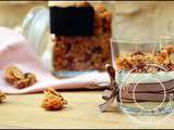 Granola croustillant aux flocons de riz, noisettes, coco et vanille – sans gluten