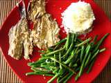 Papillotes de sardines aux haricots verts