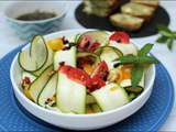 Salade de courgettes crues