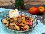 Salade de gnocchi aux légumes d’été grillés et burrata