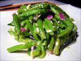 Salade de haricots verts à la noix de coco