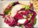 Salade de pommes et chou rouge