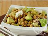 Salade pois chiches, avocat et feta