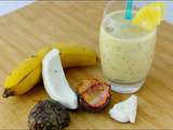 Smoothie Presidente – smoothie à la banane noix de coco et fruits de la passion